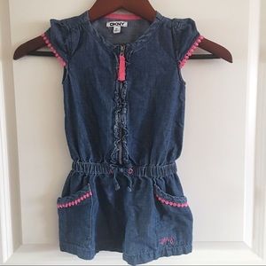 VGUC DKNY Toddler Girl Romper size 4t